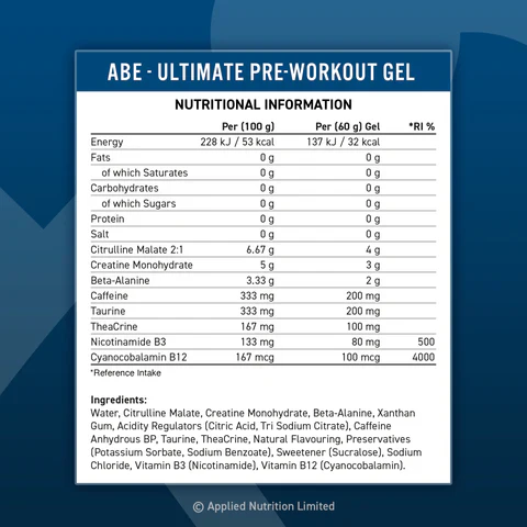 ABE (All Black Everything) Pre Workout Gel - Image 4