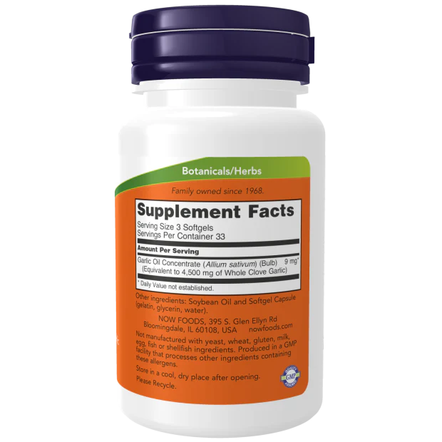 Garlic Oil 1500 mg Softgels - Huile d'ail - Image 2