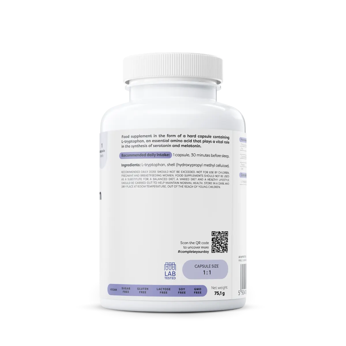 L-tryptophan 500 mg - Image 3